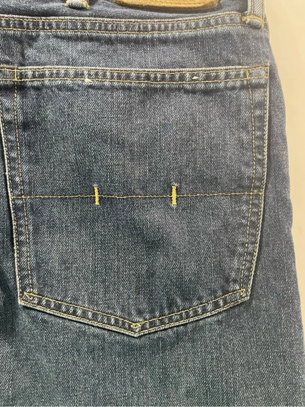Polo by Ralph‎ Lauren Men's Dark Blue Relaxed Denim Jeans